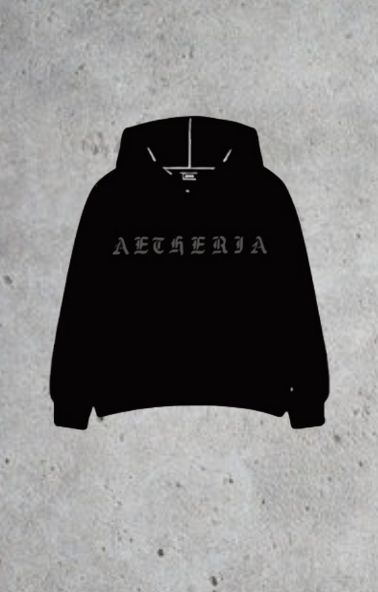 Black Aetheria Hoodie - Oversized